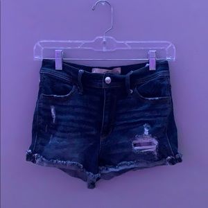 dark wash shorts
